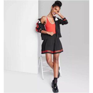 Wild Fable Women's Mini Tennis Skirt Black Size M